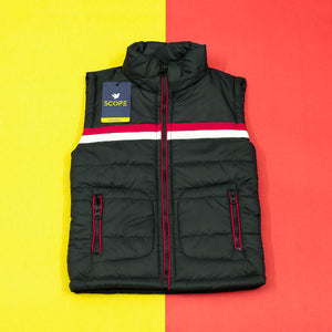 Tron Black Sleeveless Puffer Jacket