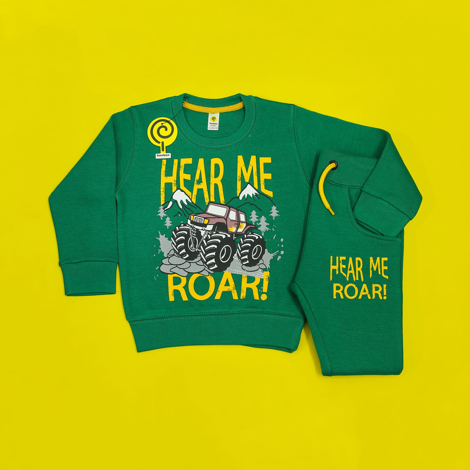 Hear Me Roar Green Tracksuit