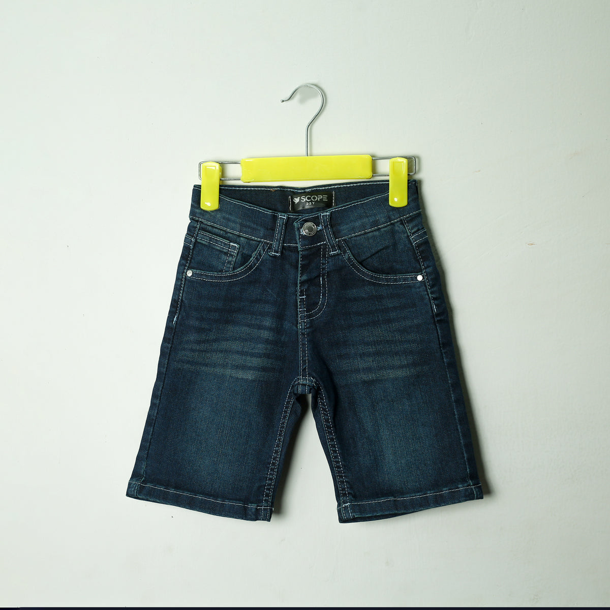 Dark blue 3 quarter shorts with green tint