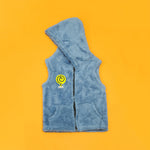 Load image into Gallery viewer, Sky Blue Sleeveless Fur Jacket

