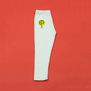 White Wide Drop Needle Winter Tights BN125