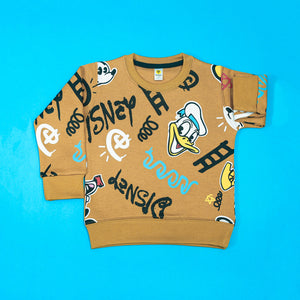 Disney Mustard Brown Sweatshirt