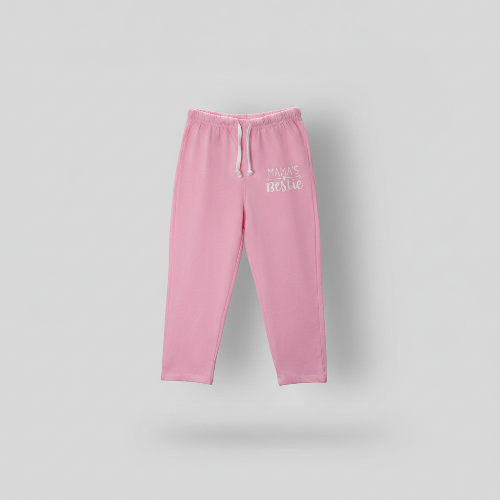 Mama's Bestie Pink Trousers