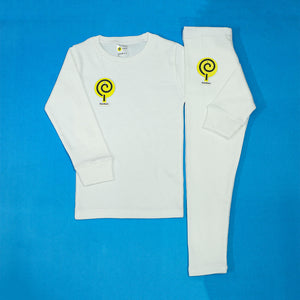 White Round-Neck Thermal BW675