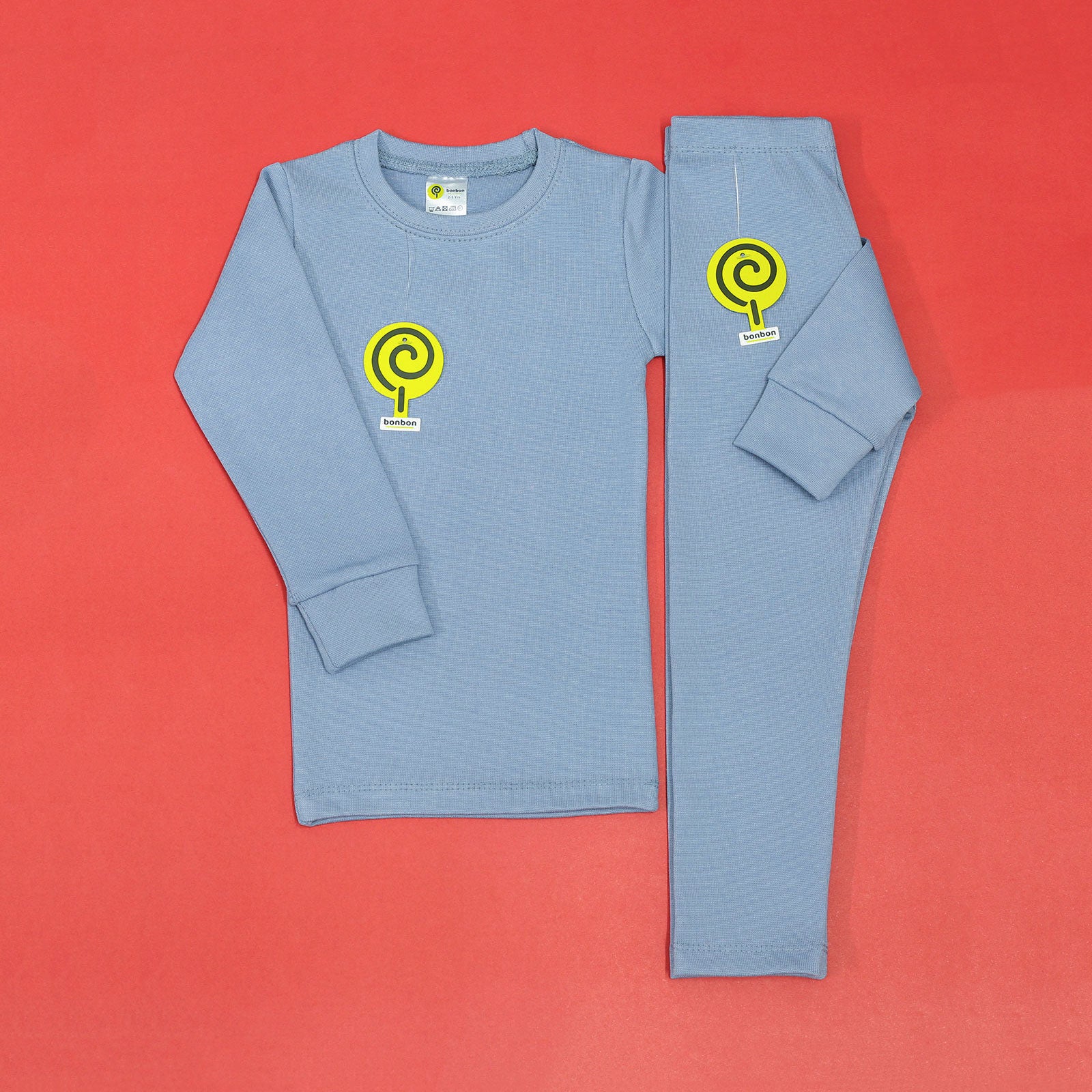 Powder Blue Round-Neck Thermal BW640