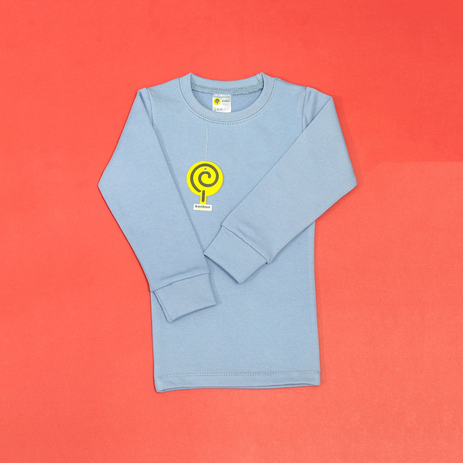 Powder Blue Round-Neck Thermal BW640