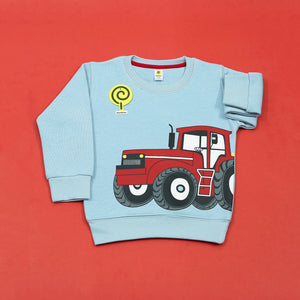 Light Blue Tractor Sweatshirt