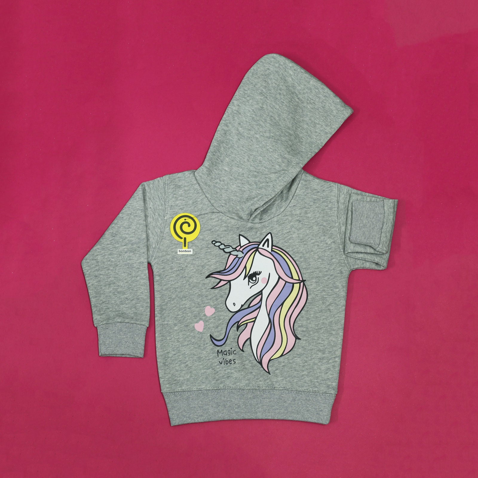 Unicorn Grey Hoodie