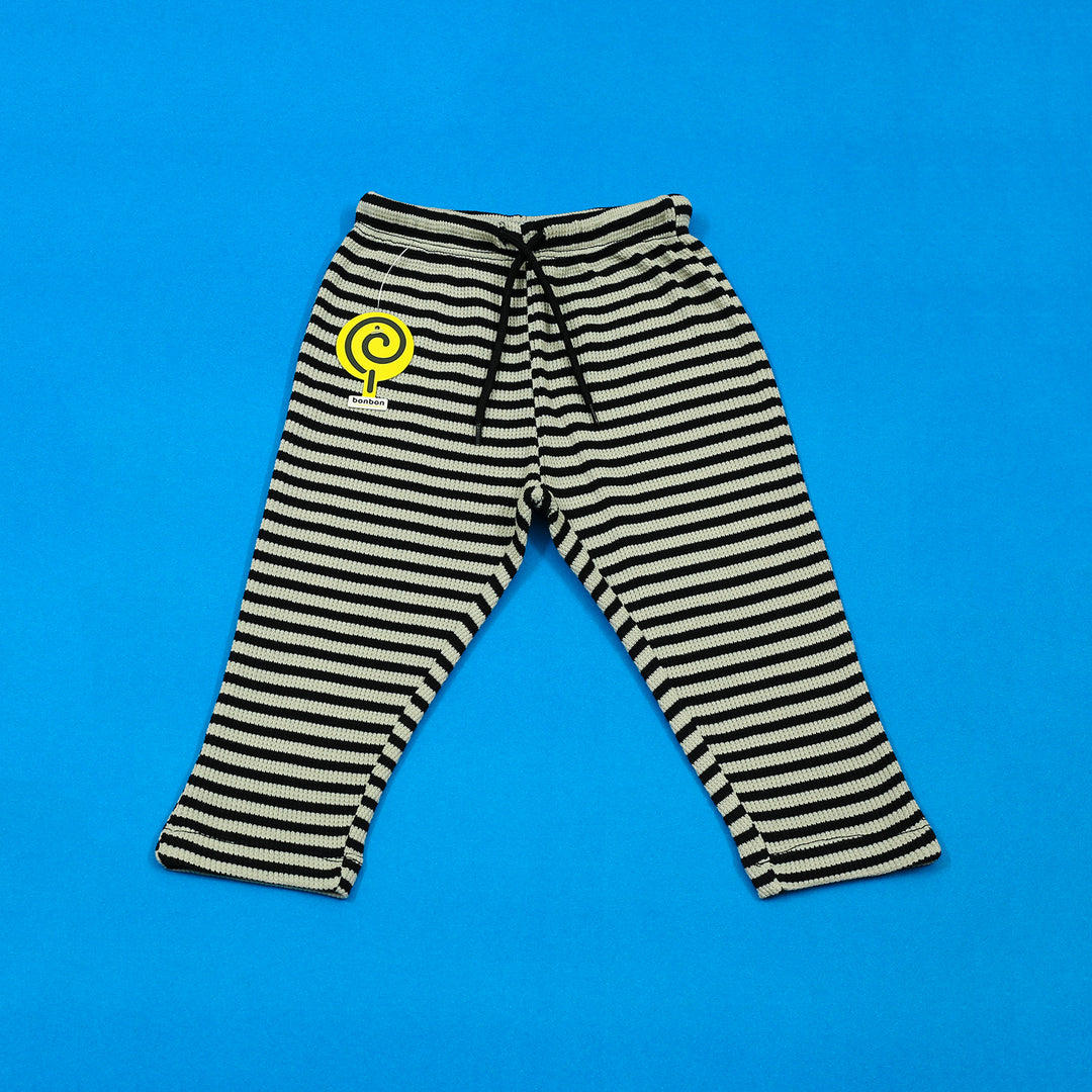 Black&White Waffle-knit PJ's