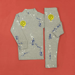 Heather Grey Printed Thermal BW44