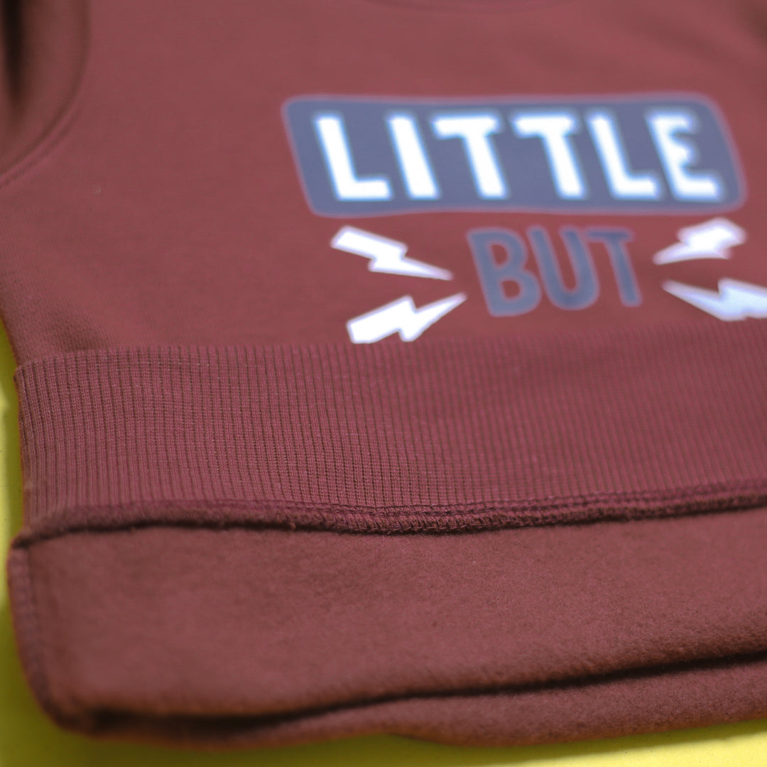 Little But Loud Maroon Tracksuit – photo 3