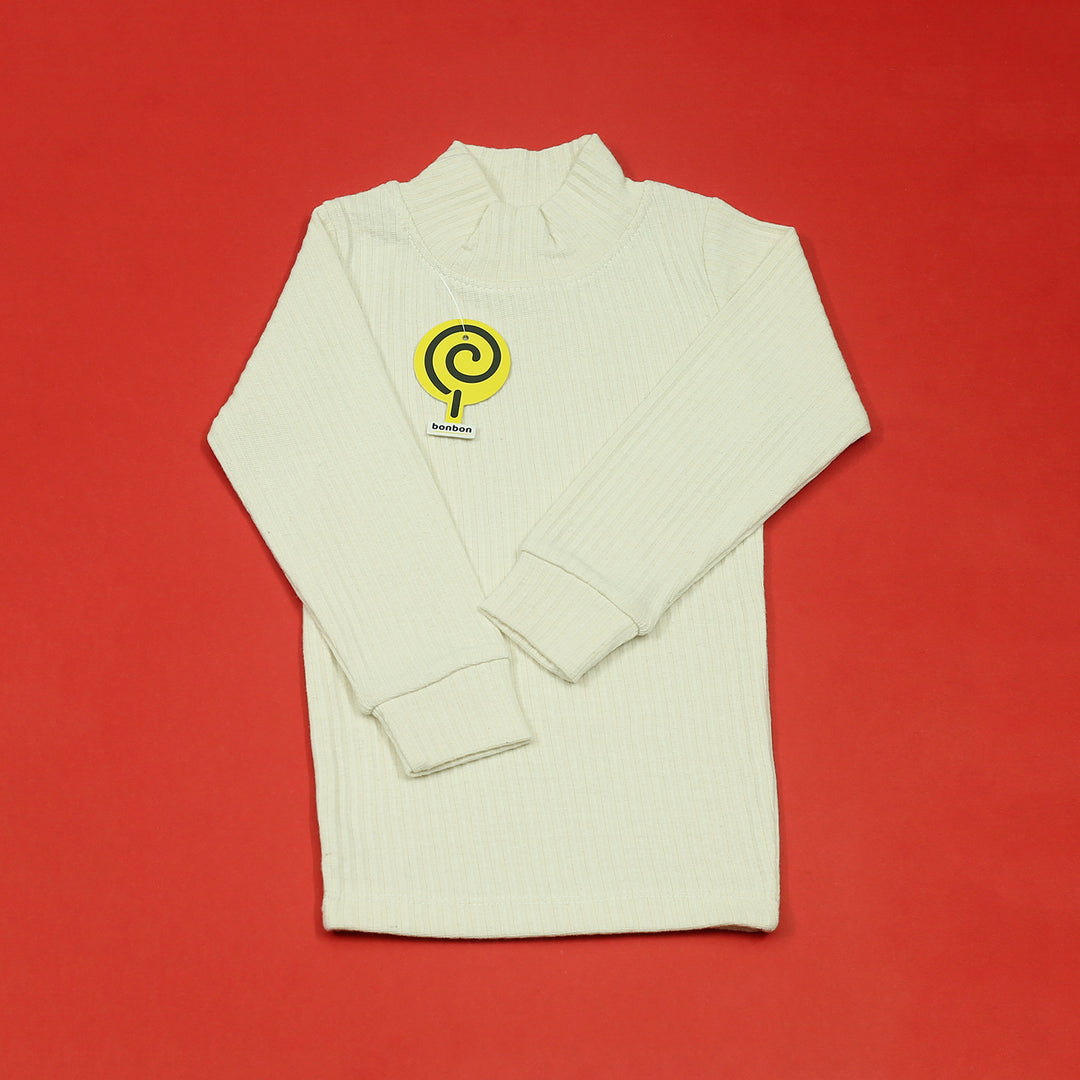 Off White Needle Drop High Neck BW138