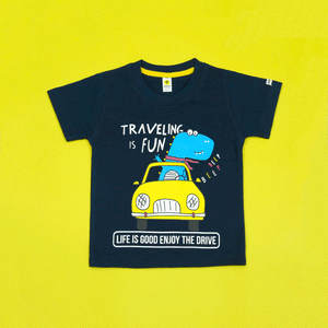 Traveling Fun Navy Tee
