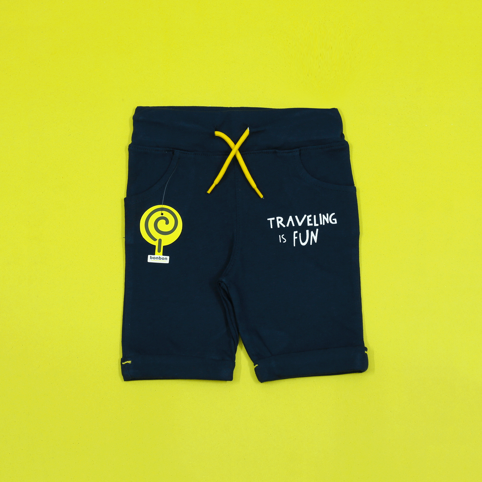 Traveling Fun Navy Shorts