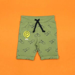Dino Moss Green Shorts