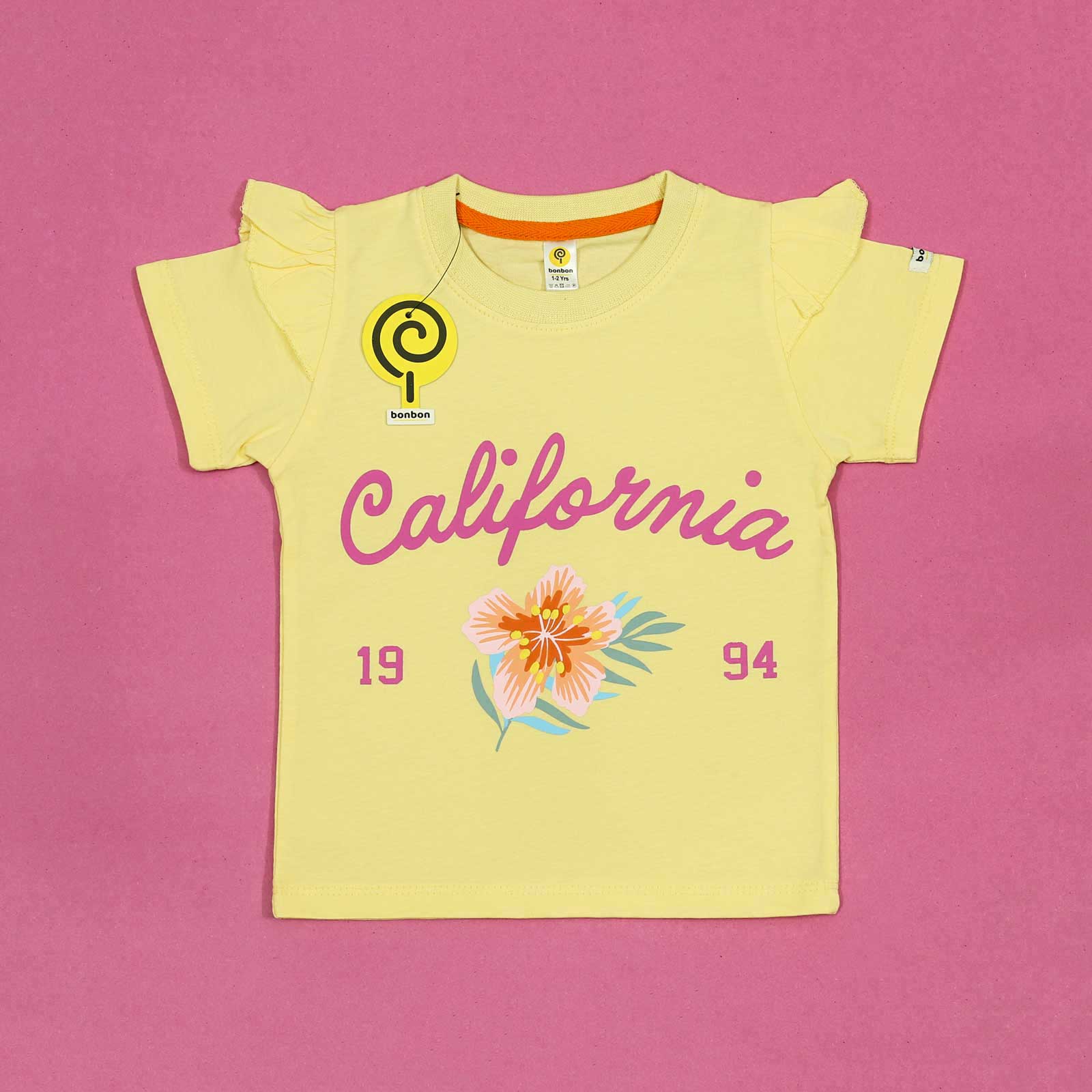 California Lemon Yellow Tee