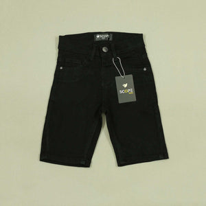 Jet Black 3 Quarter Shorts