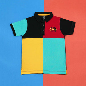 Bulldozer Color Block Polo