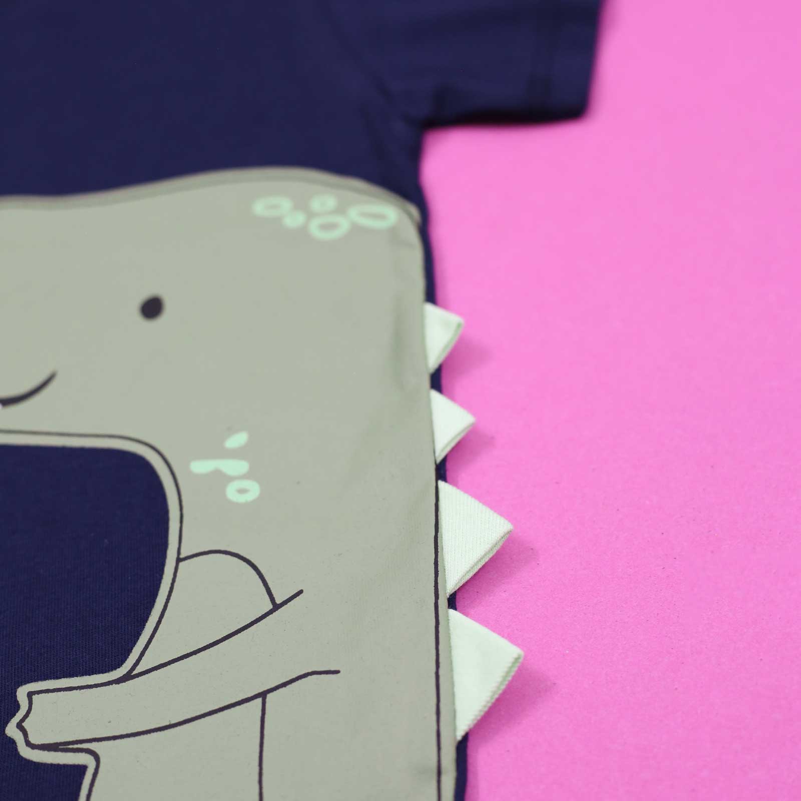 Dino Navy & Moss Green Twinset