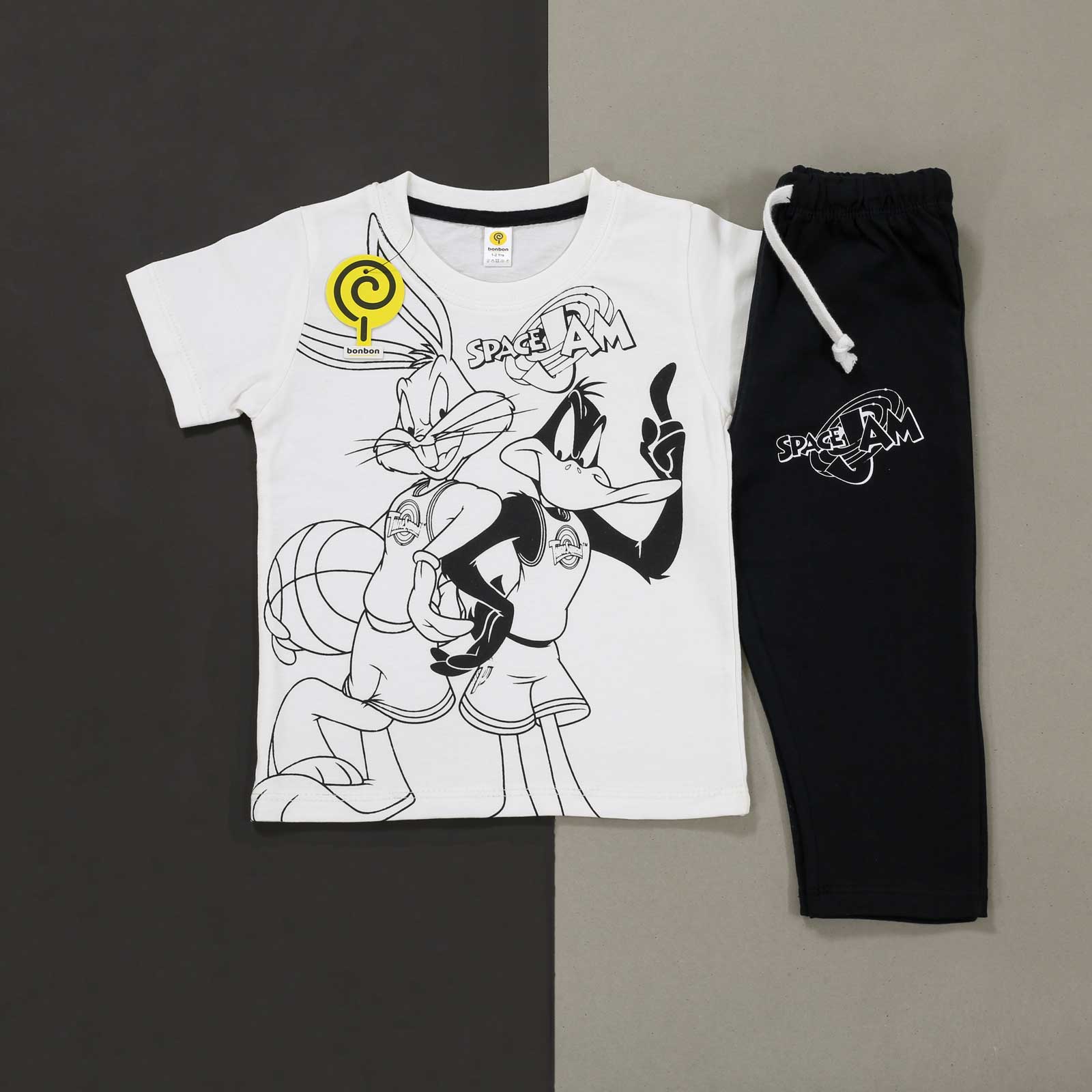Space Jam White & Black PJ's