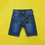 Load image into Gallery viewer, Navy Blue 3 Quarter Denim Shorts
