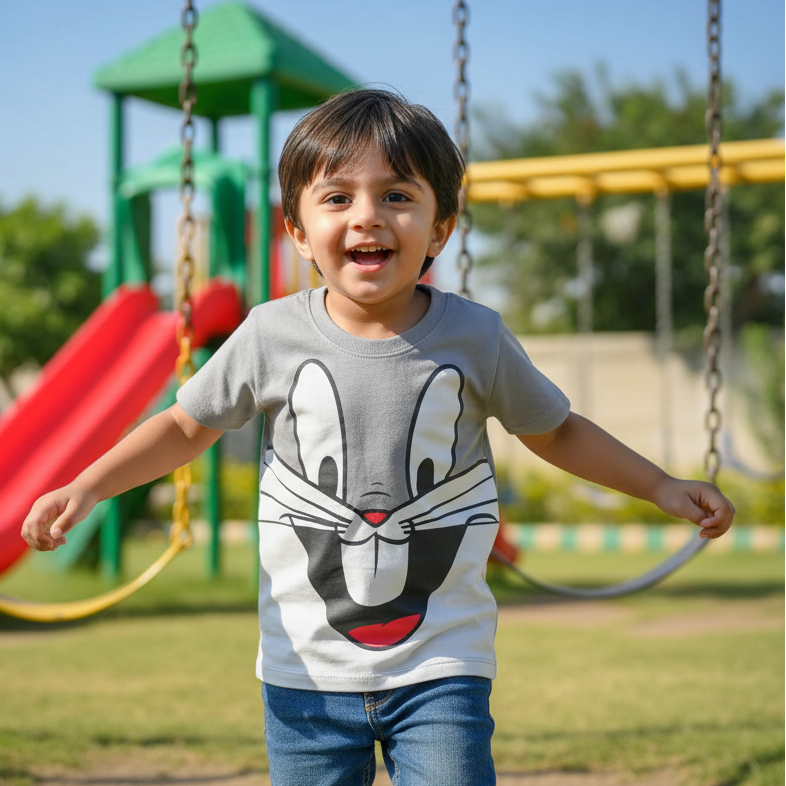 Bugs Cloud-Grey Tee