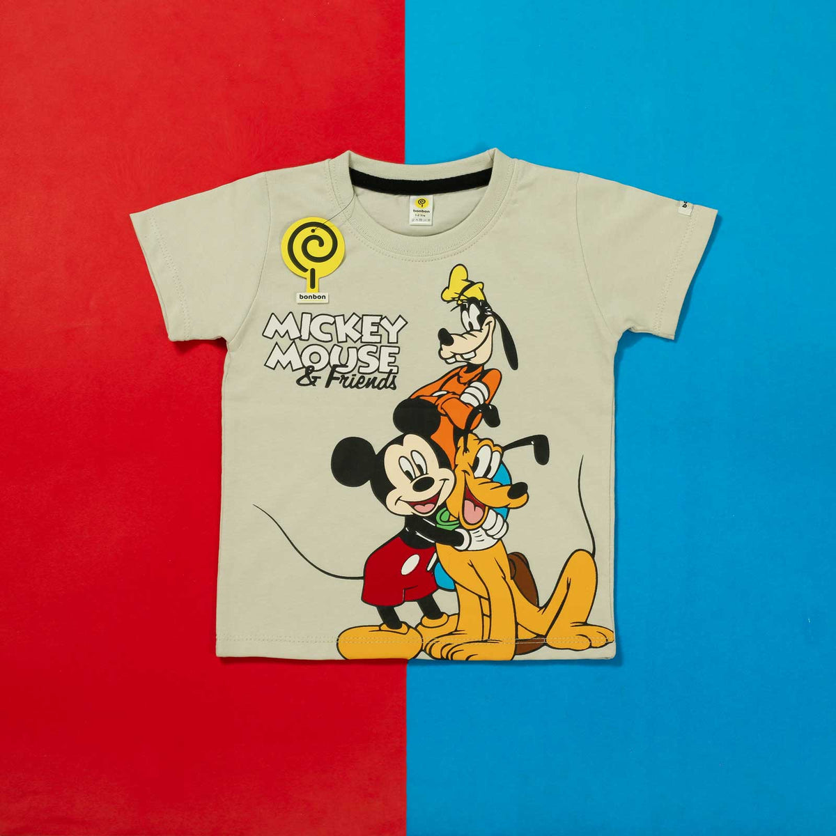 Mickey mouse & friends pearl white & dark salmon pj's