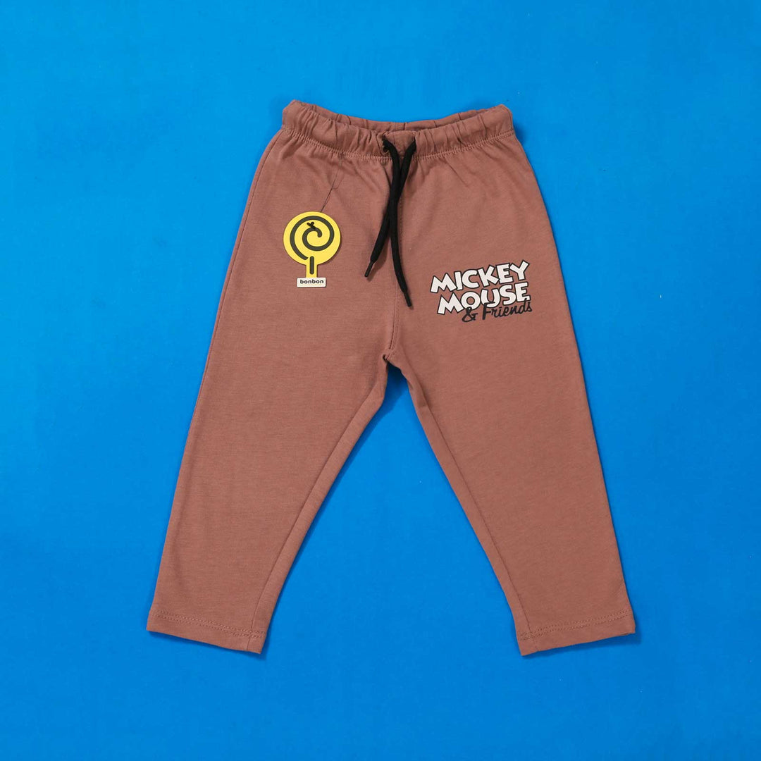 Mickey Mouse & Friends Pearl White & Dark Salmon PJ's