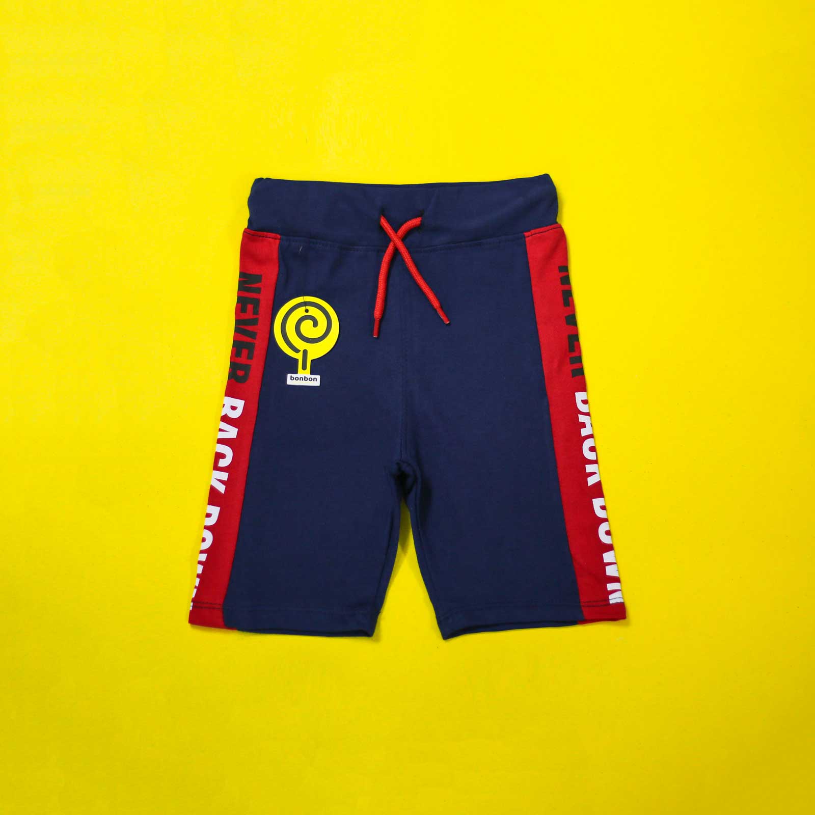 Never Back Down Navy & Red Shorts