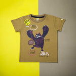 Load image into Gallery viewer, Monster Big Hands Brown &amp; Navy Twinset

