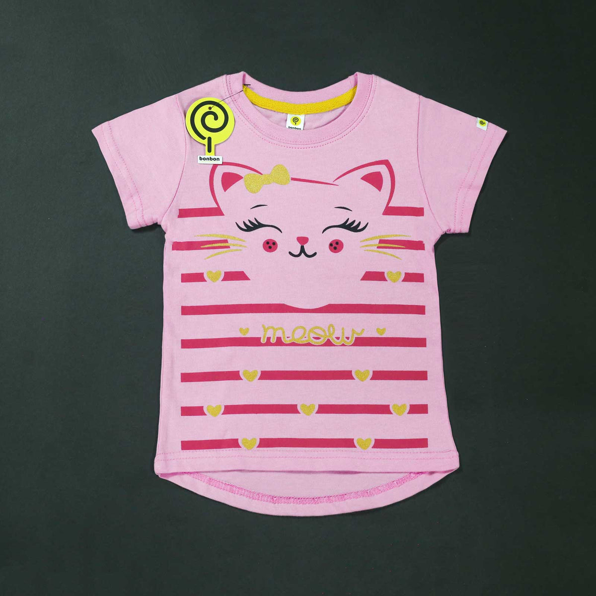 Meow pink top