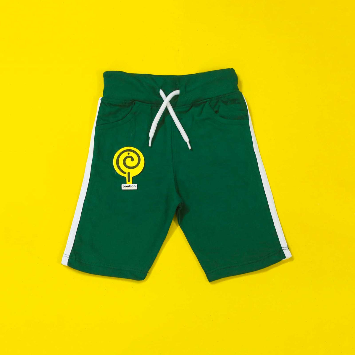 Green & white shorts