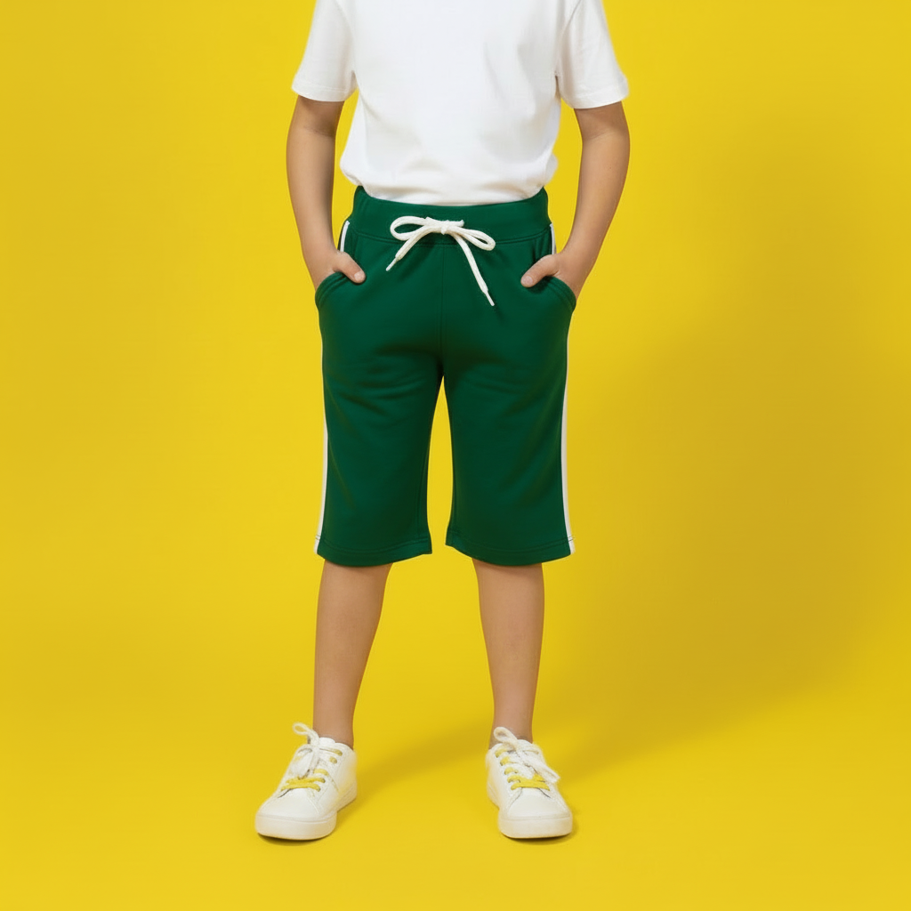 Green & White Shorts
