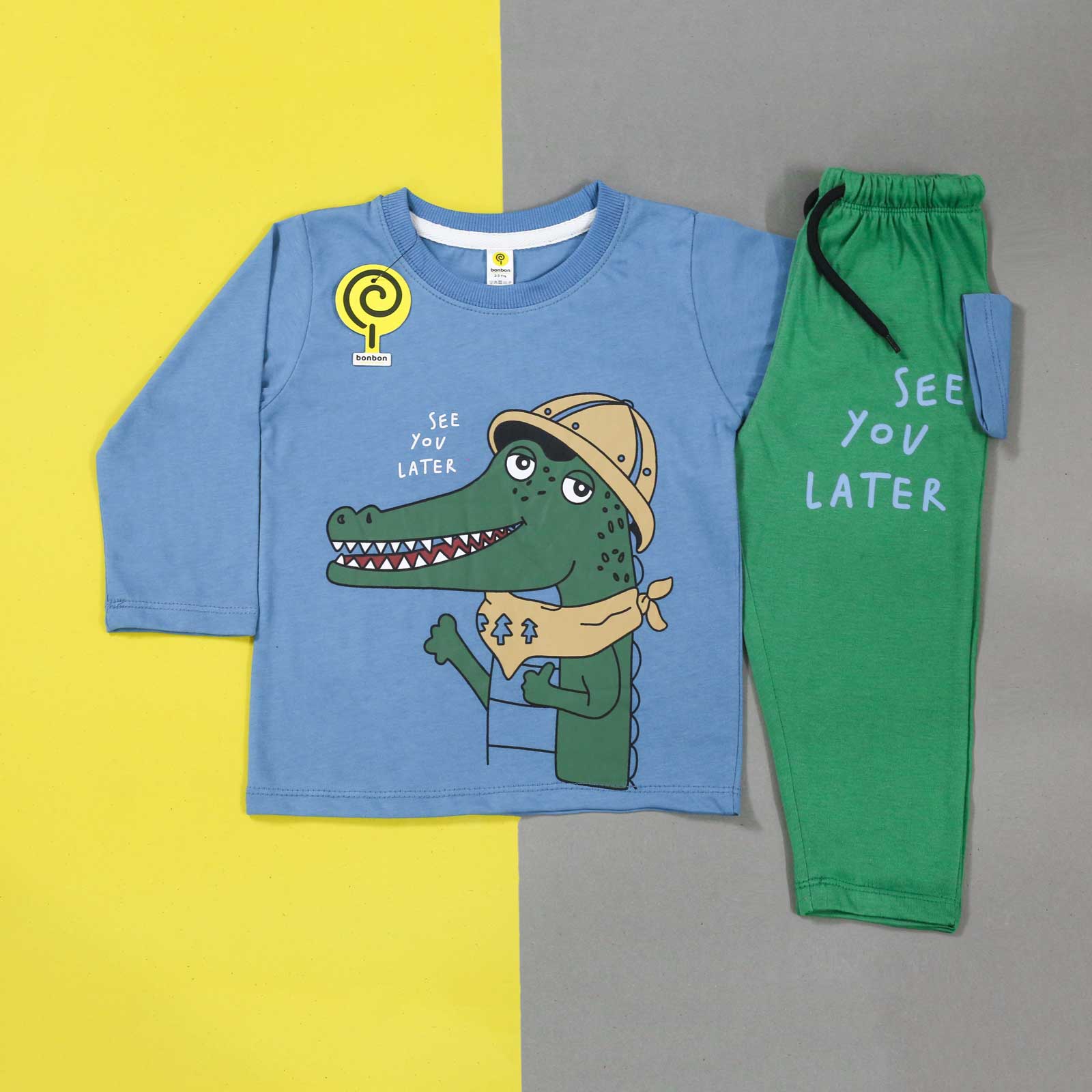 See You Later Sky & Green Pj'S