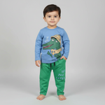 Load image into Gallery viewer, See You Later Blue&amp;Green PJ's
