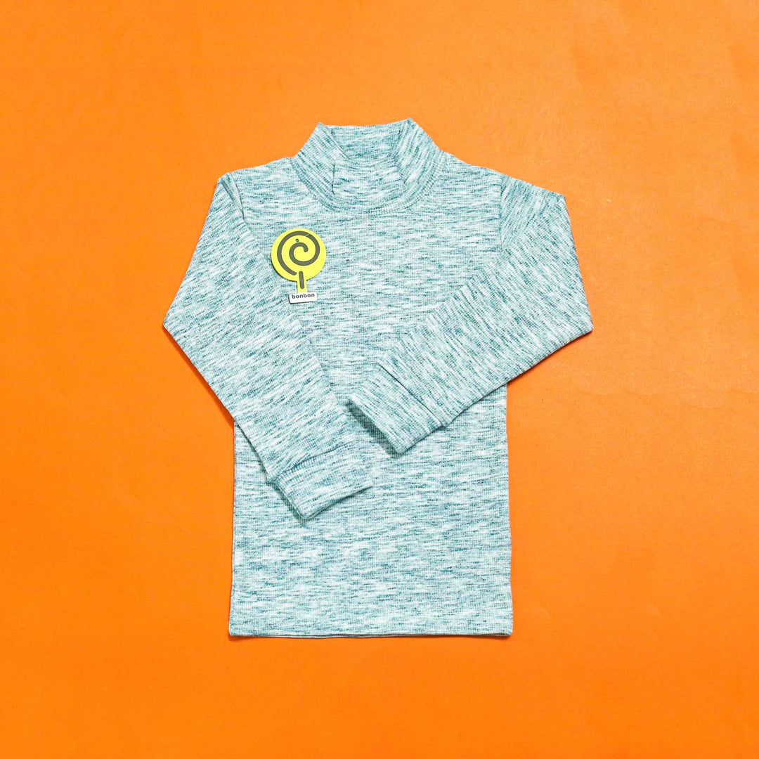 Sea Green Mottled High Neck