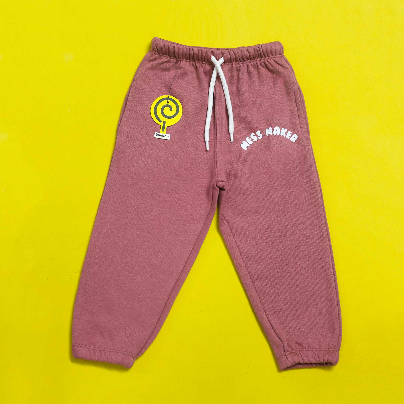 Mess Maker White & Pink Tracksuit