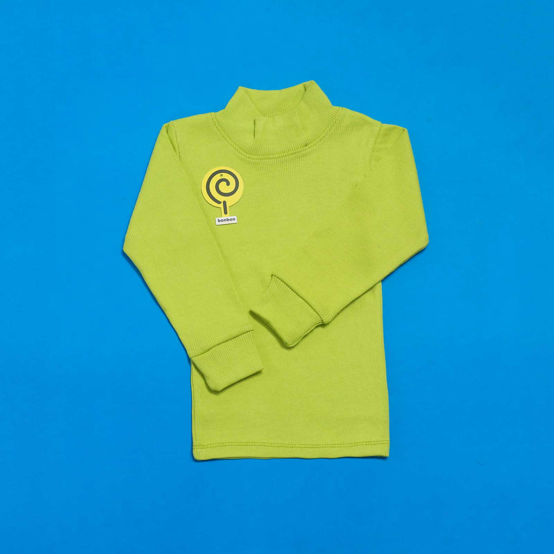 F52 Parrot Green High Neck