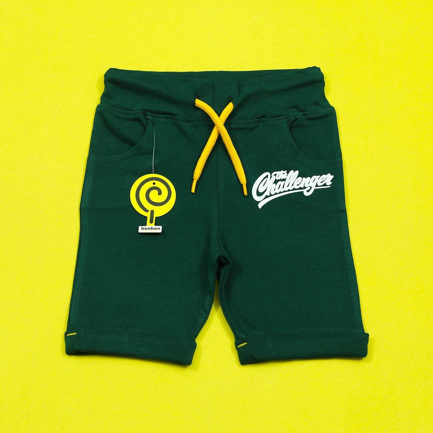 The Challenger Green Shorts