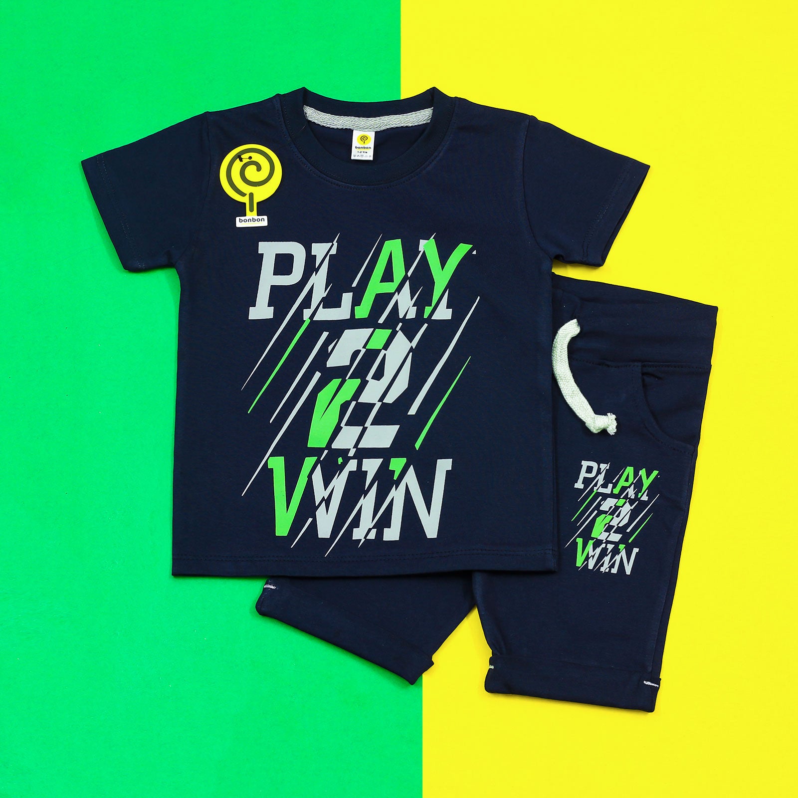 Play 2 Win Navy Twinset
