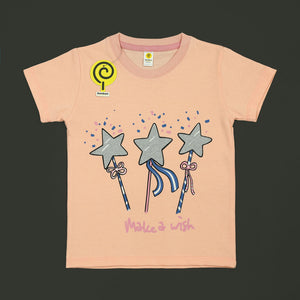 Make A Wish Peach Tee