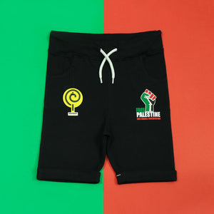 Palestine Black Shorts