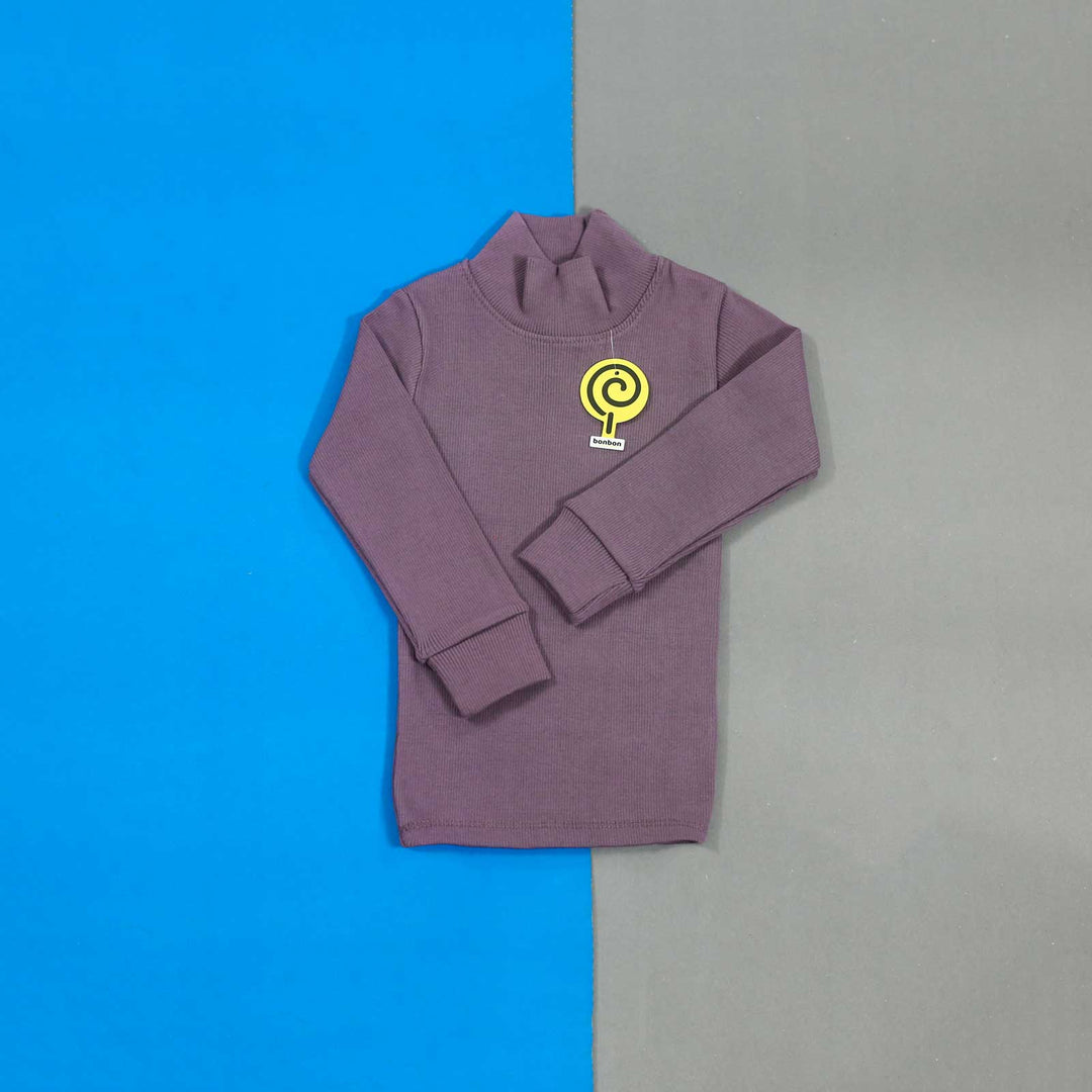 F80 Dusty Mauve High Neck