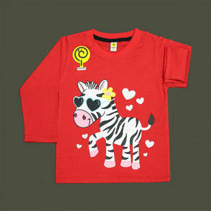 Zebra Red&Black Full-Sleeves PJ's