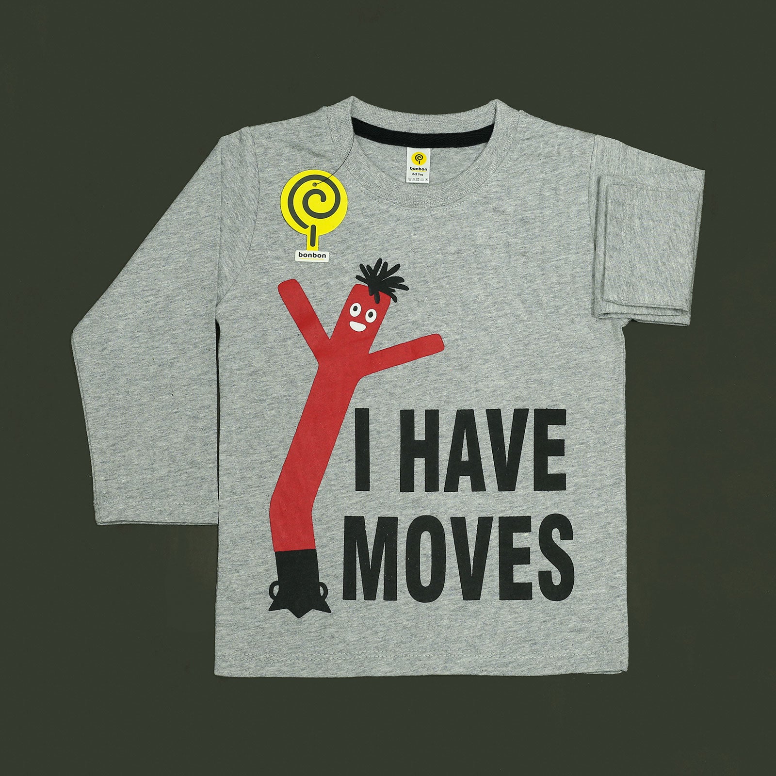 I Have Moves Grey&Red Full-Sleeves PJ's