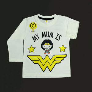 Wonder Woman Off-White Full-Sleeves Tee