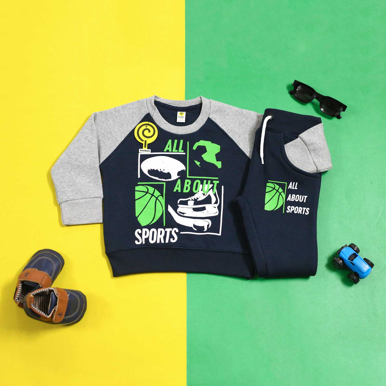 All About Sports Grey & Navy Tracksuit