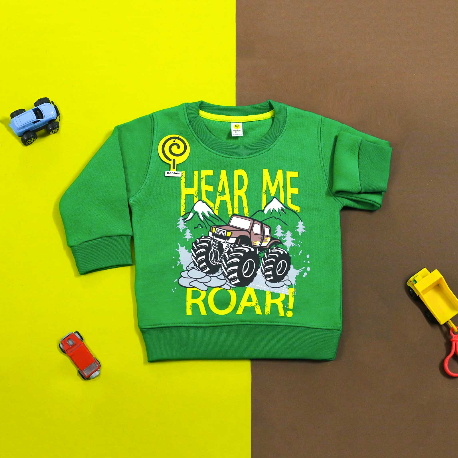 Hear Me Roar Green Sweatshirt