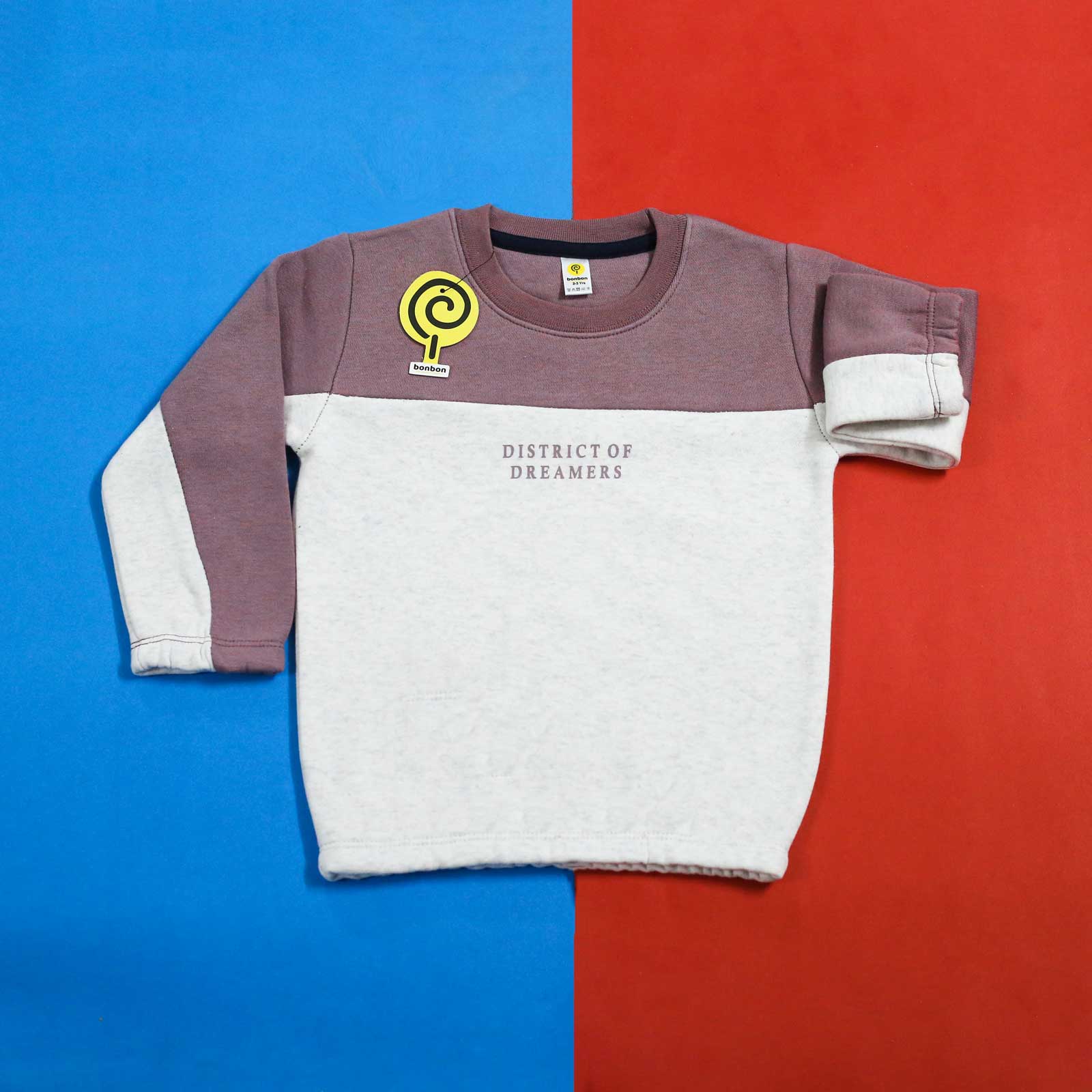 District Of Dreamers Peral Grey & Rust Sweatshirt