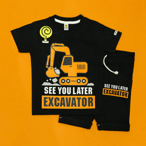 Excavator Black Twinset